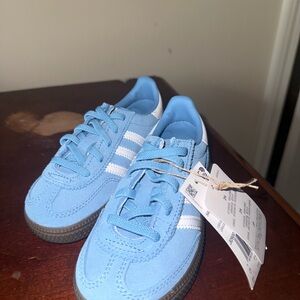 Adidas Light Blue and White Sneakers